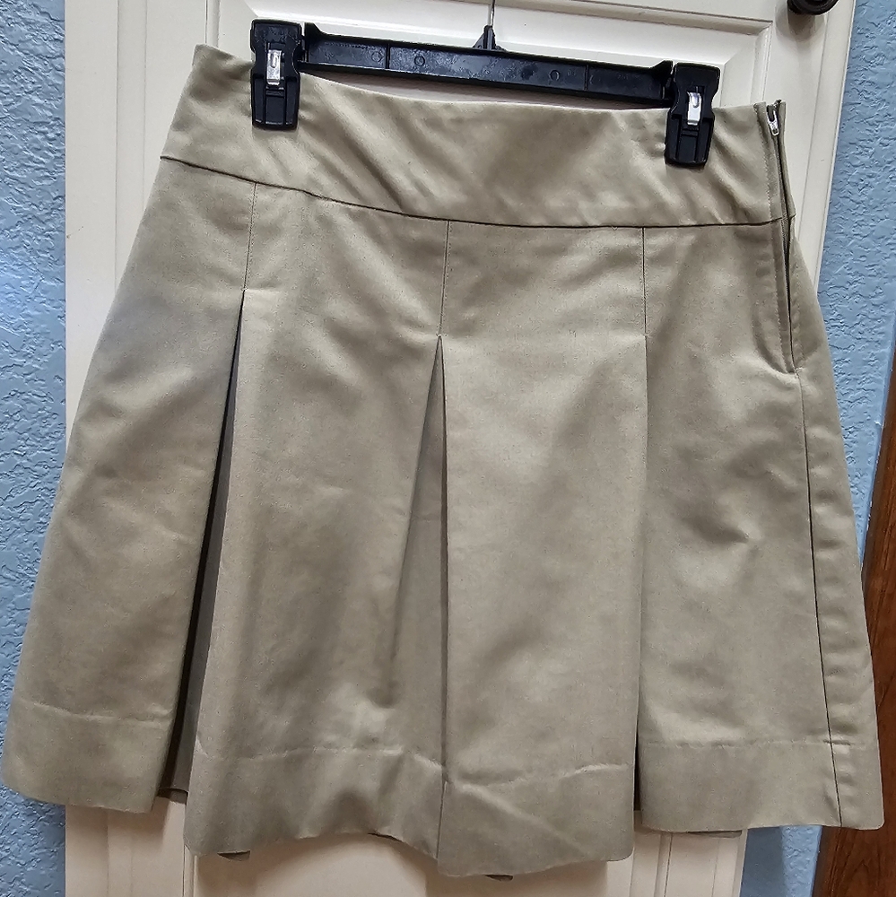 School Uniform Khaki School Uniform Pleated Skirt, S… Gem